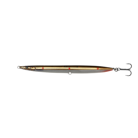 SANDEEL PENCIL 12.5CM 19G SINKING BROWN COPPER RED DOTS Savage Gear (72355)