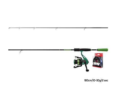 Zestaw spinningowy Delphin GreenSPIN 240cm/30g + 3T + 0,234mm Delphin (101005747)