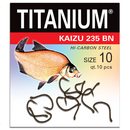 Haczyk Titanium KAIZU (10 szt.), rozm. 10 Robinson 02-P-235BN-10