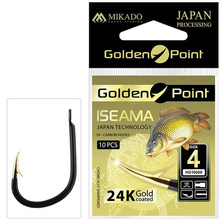 HACZYK KARPIOWY GOLDEN POINT - ISEAMA Nr  2 GB - torebka 10szt. MIKADO HG10009-2GB