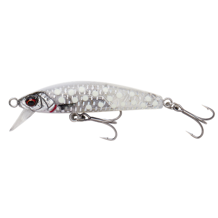 GRAVITY MINNOW 50 5CM 4.3G SINKING CRYSTAL WHITE GLOW 1PCS Savage Gear (77231)