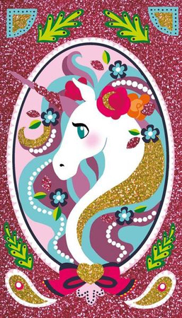 Zestaw kreatywny Magiczny brokat Jednorożce 7+, Janod