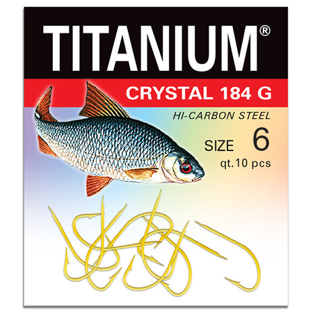 Haczyk Titanium CRYSTAL (10 szt.), rozm. 6 Robinson 02-P-184G-06