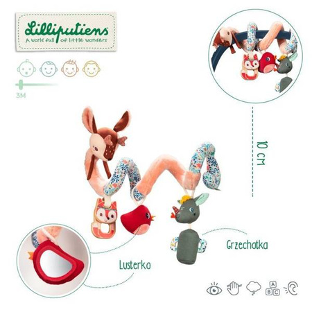 LILLIPUTIENS Spirala do wózka wielofunkcyjna Las 3 m+