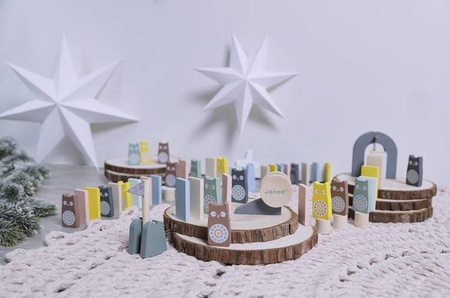 Drewniane domino Sweet Cocoon 100 elementów, Janod