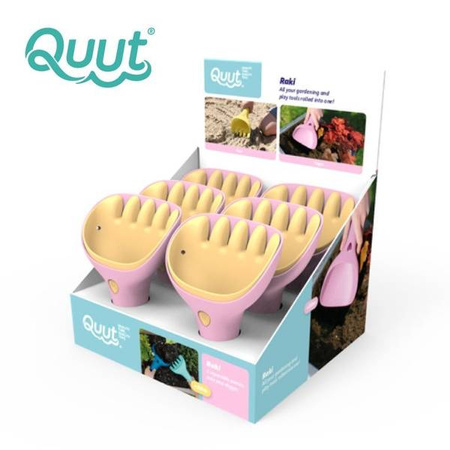 QUUT Zestaw łopatka + grabki Raki Banana Pink, opakowanie zbiorcze 6 szt.