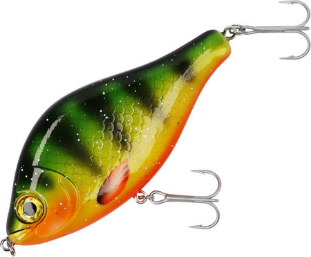 WOBLER - MFT JERK - 10cm / HOT PERCH SUSPENDING - op.1szt. MIKADO PWMJSP-10-HP