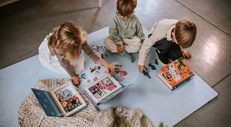 Magnetyczna układanka Dinozaury Magnetibook, Janod