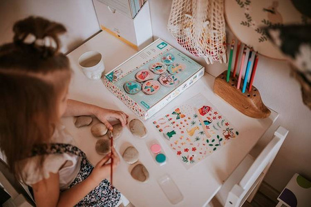 Zestaw kreatywny Kamienie do ozdabiania 6+, Janod