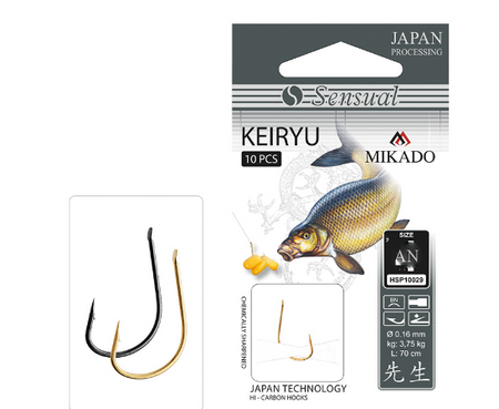 HACZYK SENSUAL - KEIRYU Nr 10 BN / 0.12mm / 70cm - torebka 10szt. MIKADO HSP10029-10B-12