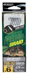 (R) PRZYPON OWNER METHOD FEEDER FDB-03 HACZYK 6+PLECIONKA 0,18 MM 1X6SZT HO-FDB0306