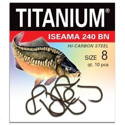 Haczyk Titanium ISEAMA (10 szt.), rozm. 8 Robinson 02-P-240BN-08