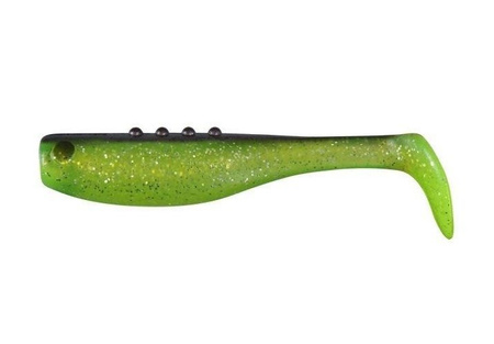 Ripper  BANDIT 3,5"/8,5cm 3szt./bag CHARTREUSE/BLACK silver glitter BOX    DRAGON CHE-BD35S-30-101