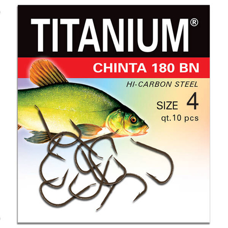 Haczyk Titanium CHINTA (10 szt.), rozm. 4 Robinson 02-P-180BN-04