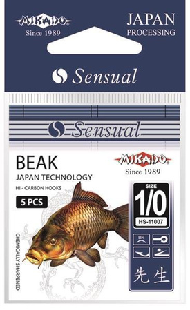 HACZYK SENSUAL - BEAK Nr. 1/0 BN - torebka 5szt MIKADO HS11007-1/0-BN