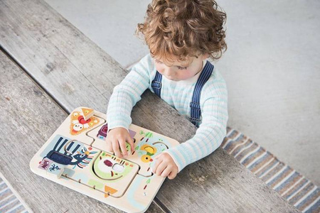 LILLIPUTIENS Drewniany labirynt sensoryczny Farma 18 m+