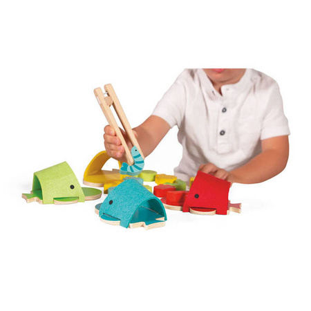 Sortowanie kolorów Wieloryby filcowe 2+, Janod