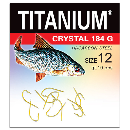 Haczyk Titanium CRYSTAL (10 szt.), rozm. 12 Robinson 02-P-184G-12