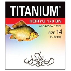 Haczyk Titanium KEIRYU (10 szt.), rozm. 14 Robinson 02-P-170BN-14