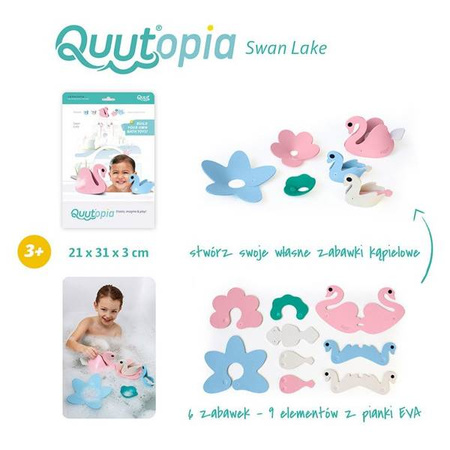 QUUT Zestaw puzzli piankowych 3D Quutopia Łabędzie