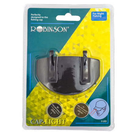 Latarka na daszek czapki Robinson 99-LM-008