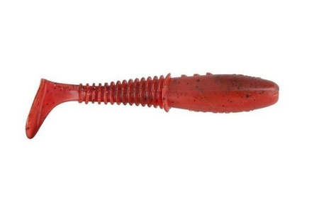 Ripper Invader PRO - BLOODY KILLER 2.5"/6cm 5szt./bag FLUO RED/MOTOR OIL black glitter BOX DRAGON CHE-IV25D-51-455