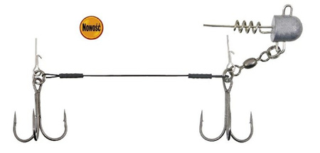 DOZBROJKA DWUKOTWICOWA 2/0, 12cm/27kg Z DOCIĄŻENIEM 10g SPINNING SYSTEM KONGER 273000031
