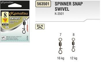 KRĘTLIK Z AGRAFKĄ SPINNER 8BLN 12KG OP.10SZT K-3501 KAMATSU 563501008