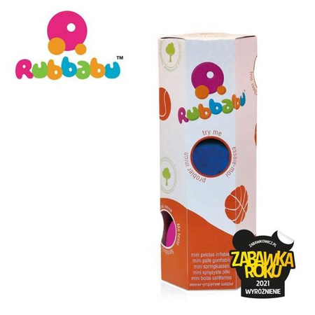Rubbabu Zestaw 3 małych sensorycznych piłek