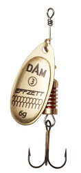 BŁYSTKA OBROTOWA EFFZETT STANDARD SPINNER GOLD ROZMIAR 3 - 6g DAM 5120203