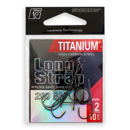 Haczyk do bocznego troka Titanium Long Strap 290 (10 szt.), rozmiar 10 Robinson 02-P-290BN-10