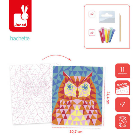 Zestaw kreatywny Piasek Ptaki Misterix 7+, Janod