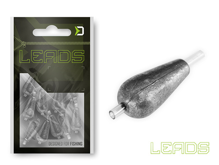 Delphin LEADS ciężarek gruszka z rurką / 15szt 3,5g Delphin (101005419)