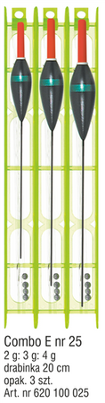 ZESTAW SPŁAWIKOWY COMBO E NR.25 OP.3SZT KONGER 620100025