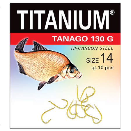 Haczyk Titanium TANAGO (10 szt.), rozm. 14 Robinson 02-P-130G-14