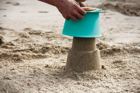 QUUT Zestaw 3 foremek do piasku Wieża Alto Lagoon Green + Vintage Blue + Mighty Orange