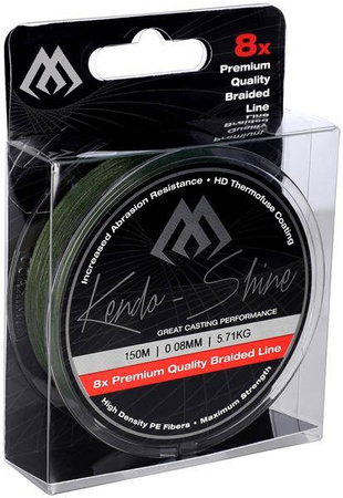 PLECIONKA KENDO SHINE GREEN ZIELONA 0.16mm\13.84kg\150m MIKADO ZKS00G-150-016