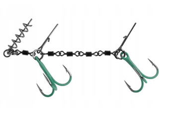 DOZBROJKA - Z KRĘTLIKÓW JAWS DOUBLE EVO STINGER FLUO - 25kg - kotwice nr 1/0 - op.1szt.