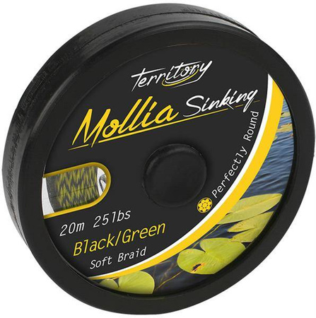 PLECIONKA PRZYPONOWA MOLLIA HOOKLINK CZARNO-ZIELONA 35LB - 20M MIKADO AMC-MH35B/G