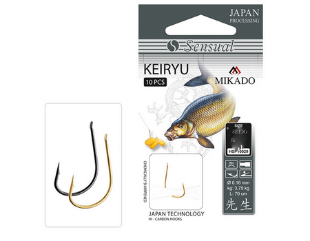 HACZYK SENSUAL - KEIRYU Nr 4 G / 0.18mm / 70cm - torebka 10szt. MIKADO HSP10029-4G-18