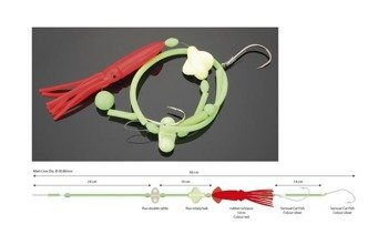 ZESTAW MORSKI NORWAY QUEST 10 NA MORSZCZUKA, HALIBUTA MIKADO LNQ-SR10