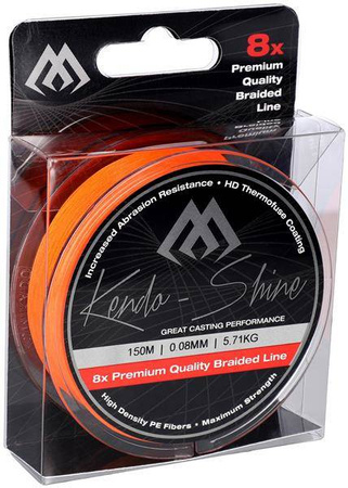 PLECIONKA KENDO SHINE ORANGE 0.23mm\21.75kg\150m - op. 1szp. MIKADO ZKS00O-150-023