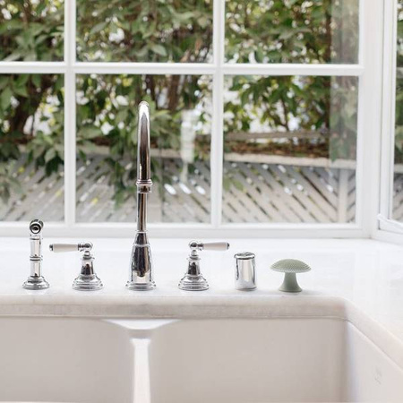 EZPZ Silikonowa myjka czyścik do naczyń bez bakterii pastelowa zieleń