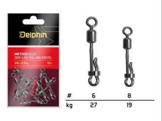 Krętlik boczny Delphin Method FDR / 10 szt. #8/19kg Delphin (101003590)