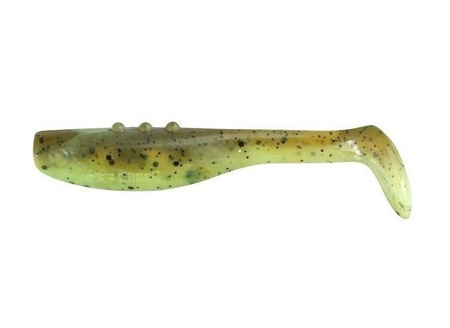 Ripper Bandit PRO - YELLOW FROG 3"/7,5cm 4szt./bag SUPER YELLOW/OLIVE black glitter BOX DRAGON CHE-BD30D-41-255