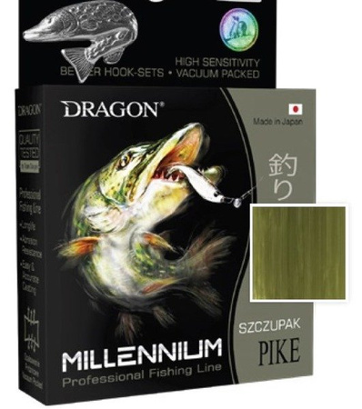 Żyłka Millenium / Made In Japan SZCZUPAK 150 m 0.30 mm/10.41 kg oliwkowozielona DRAGON PDF-31-53-030