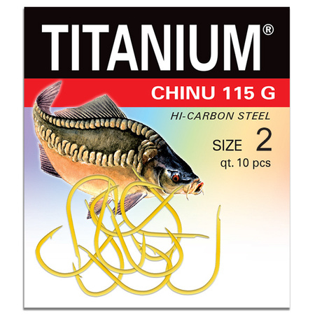 Haczyk Titanium CHINU (10 szt.), rozm. 2 Robinson 02-P-115G-02