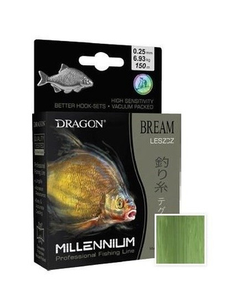 Żyłka Millenium / Made In Japan LESZCZ 200 m 0.16 mm/3.82 kg zielona DRAGON PDF-31-50-016