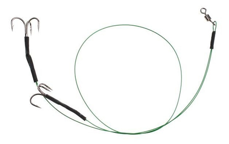 PRZYPON STALOWY-SYSTEM 2 KOTWICE 40cm / 10 kg - op.2 szt (BROWN) MIKADO ZG11-025