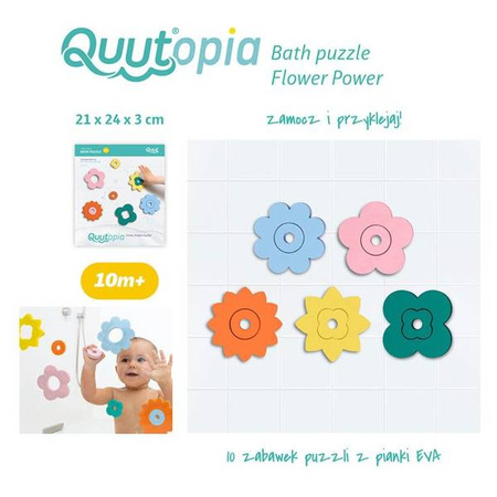 QUUT Zestaw puzzli piankowych Quutopia Kwiaty 10m+